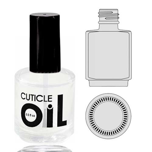 A.C.T. Empty Glass Bottle Amber -Cuticle Oil A.C.T. Empty Glass Bottle Amber -Cuticle Oil