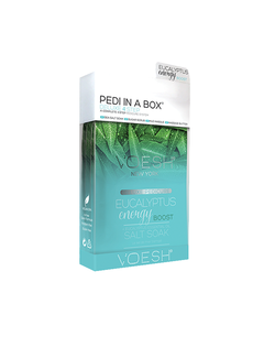 Voesh VOESH Pedi In A Box 4 Step - Eucalyptus Energy Boost Single