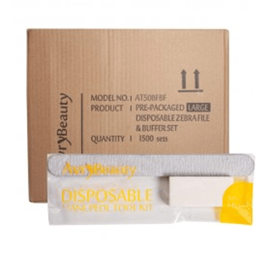 AVRY Beauty Disposable Manicure Kit (File & Buffer) 250/box