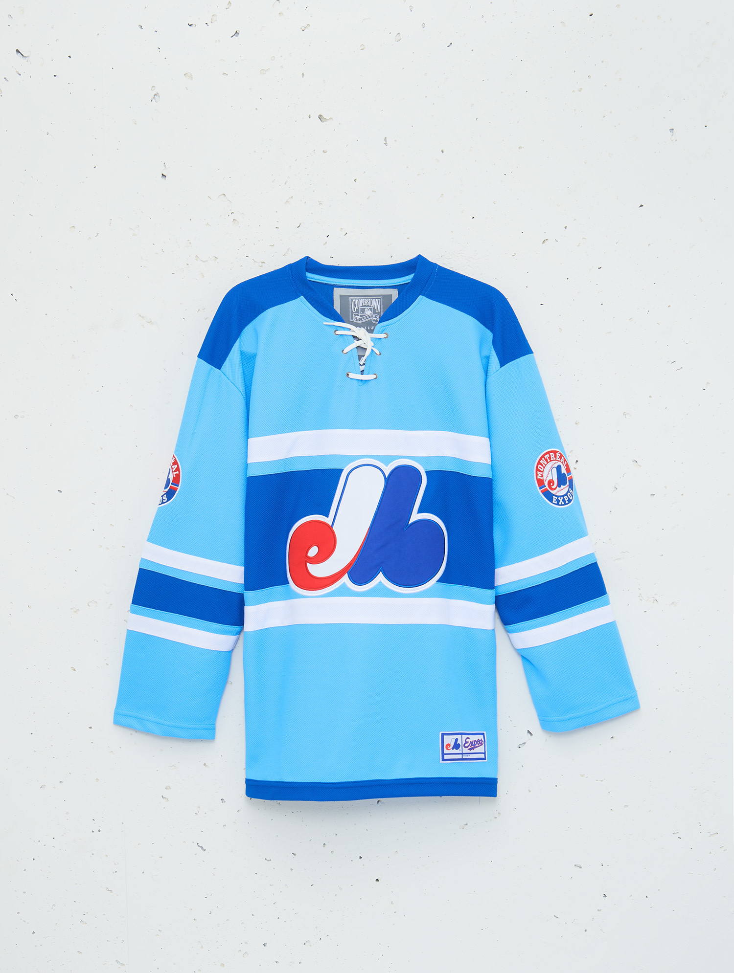 blue hockey jersey