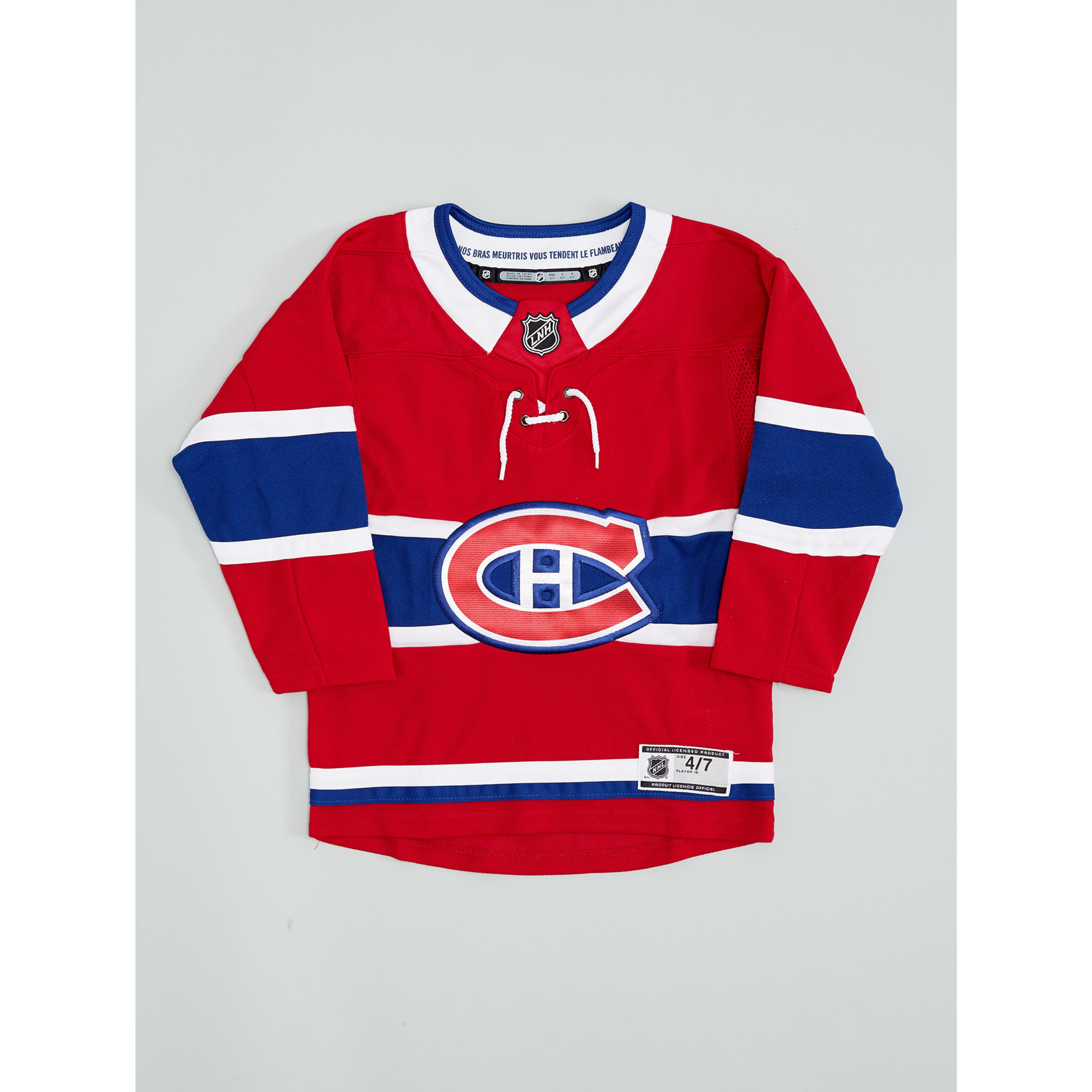 Outerstuff Montreal Canadiens NHL Premier Youth Replica NHL Hockey Jersey - Away / L/XL
