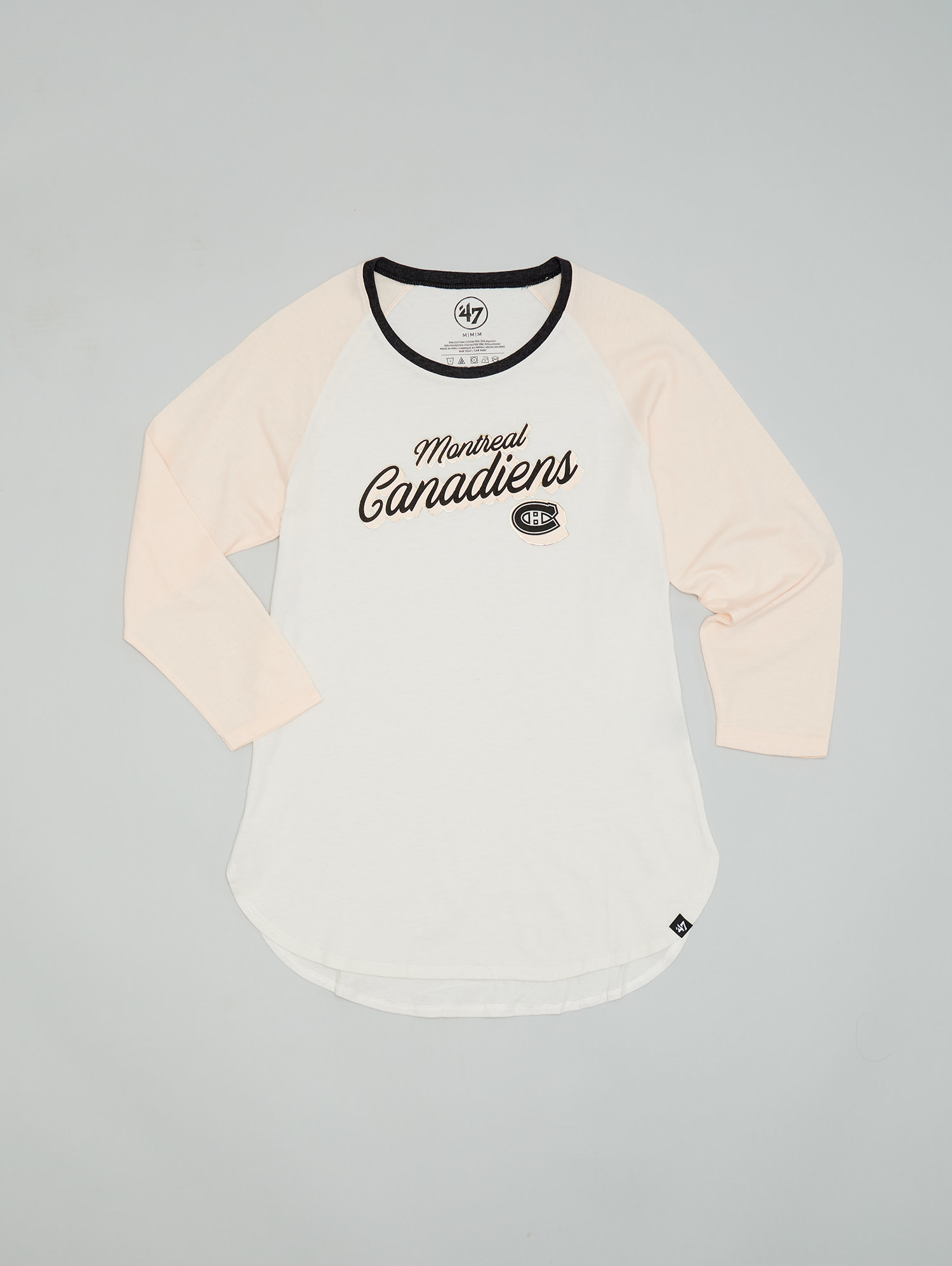 47 Brand Women's Atlanta Braves Imprint Splitter Raglan T-Shirt