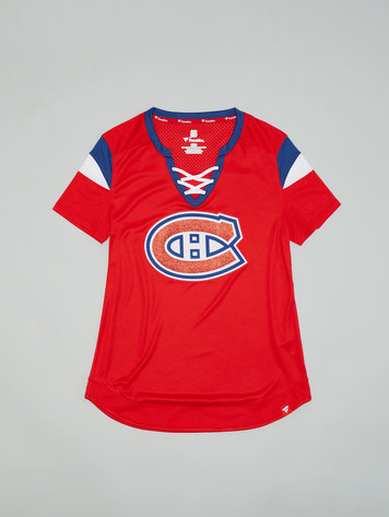 Montreal Canadians SAAG WOMEN Maternity Red Future Habs Fan SS T-Shirt