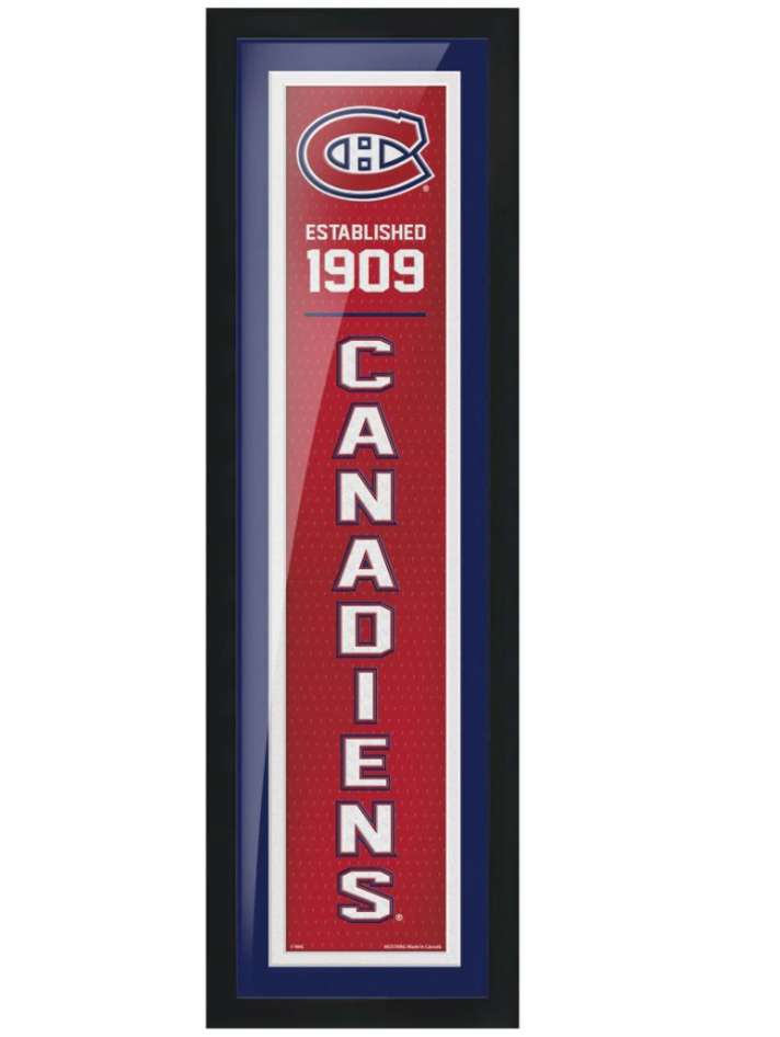 ACDC0661 MONTREAL CANADIENS WALL SIGN - 22 ROUND DISTRESSED - Tricolore  Sports