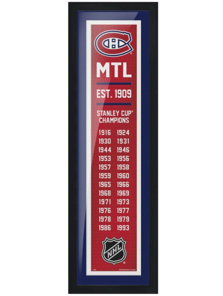 ACDC0664 MONTREAL CANADIENS 36X36 TEAM STRIPE LOGO