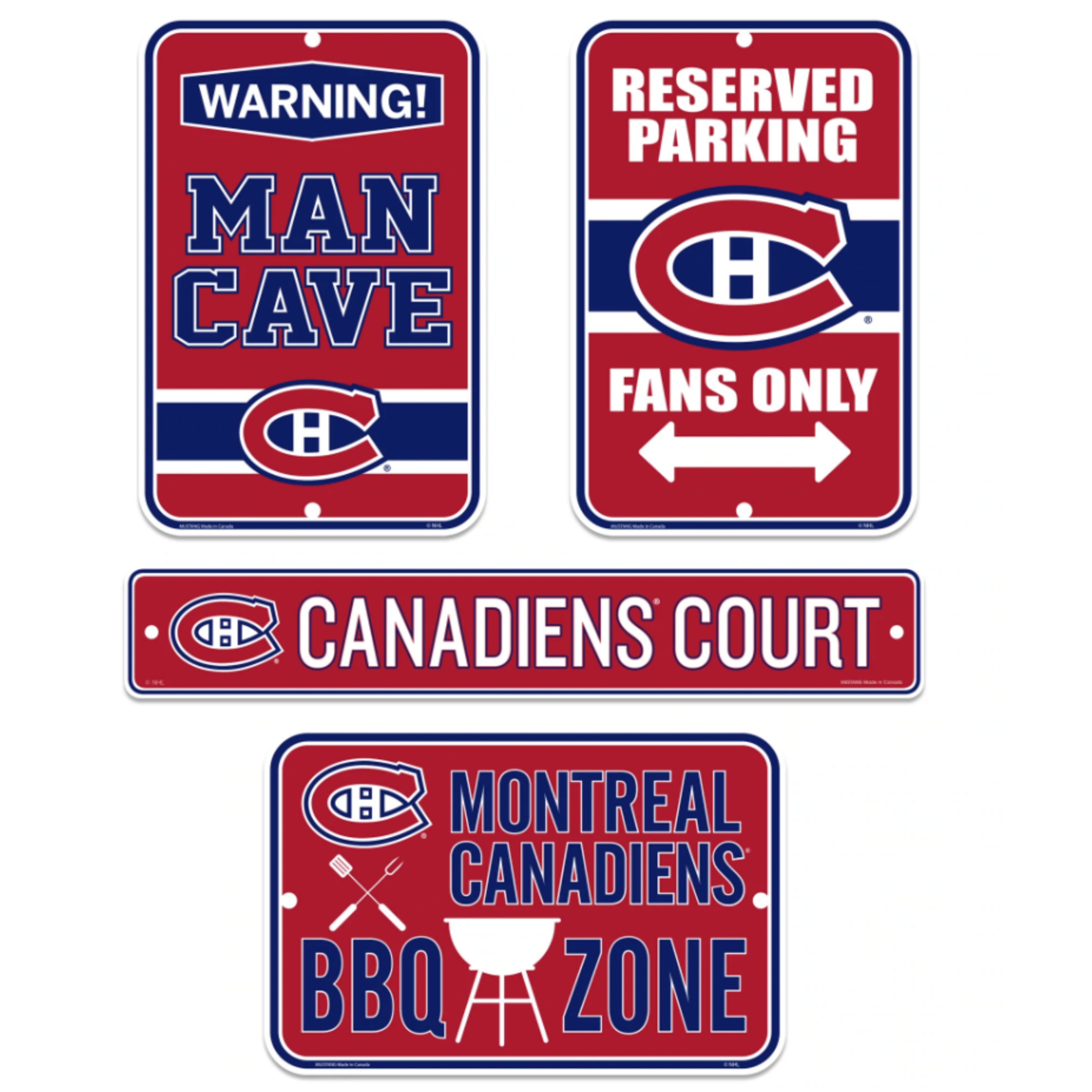 ACDC0661 MONTREAL CANADIENS WALL SIGN - 22 ROUND DISTRESSED