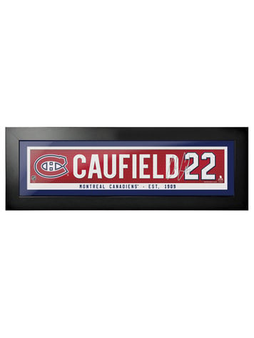 ACDC0661 MONTREAL CANADIENS WALL SIGN - 22 ROUND DISTRESSED - Tricolore  Sports