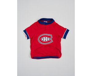 ACDC0714 CHANDAIL DES CANADIENS POUR CHIEN Tricolore