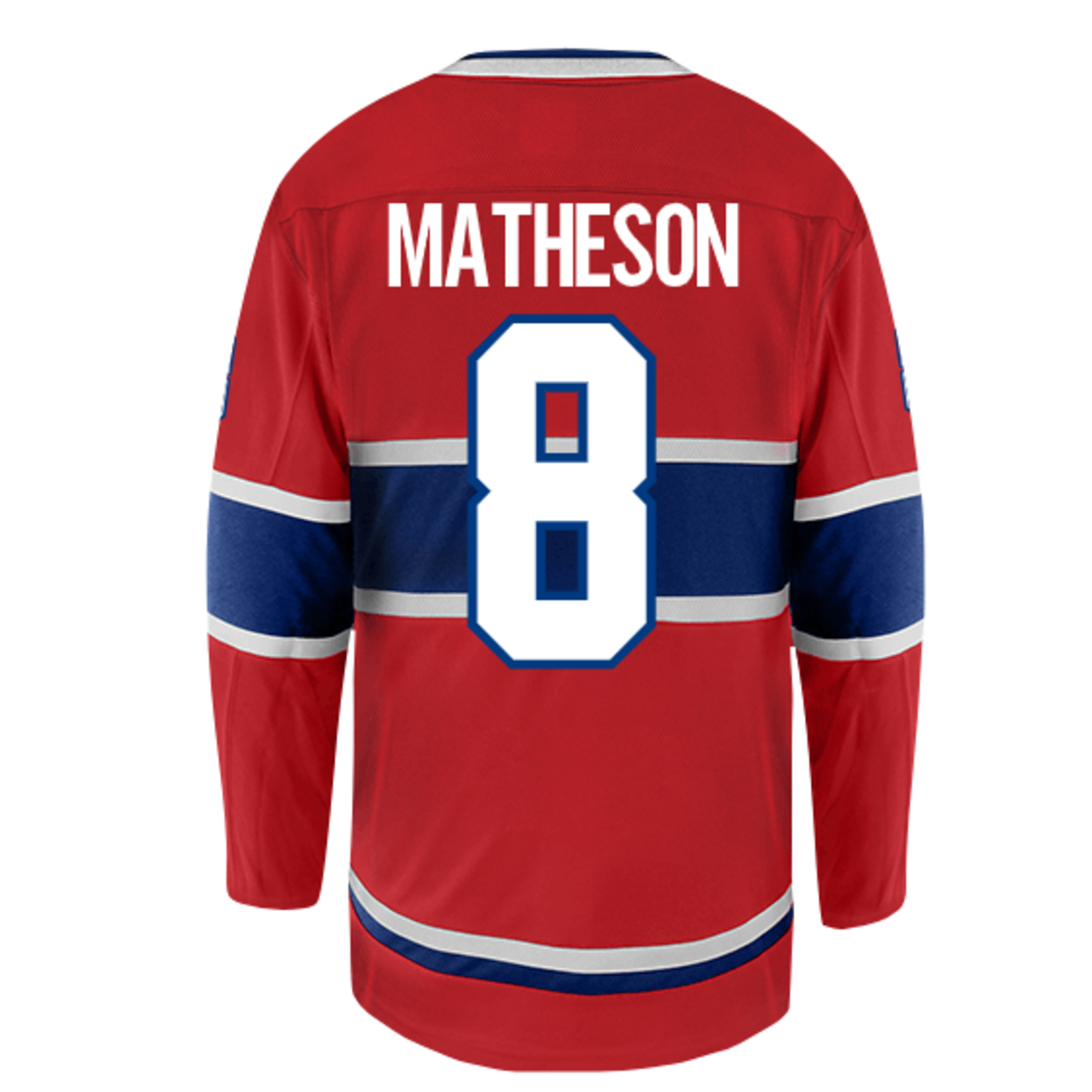 SRVC0308 CHANDAIL REPLIQUE 2017 MATHESON COLLÉ PRO ROUGE