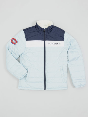 MHPC0078 MANTEAU FANCHISE VARSITY - Tricolore Sports