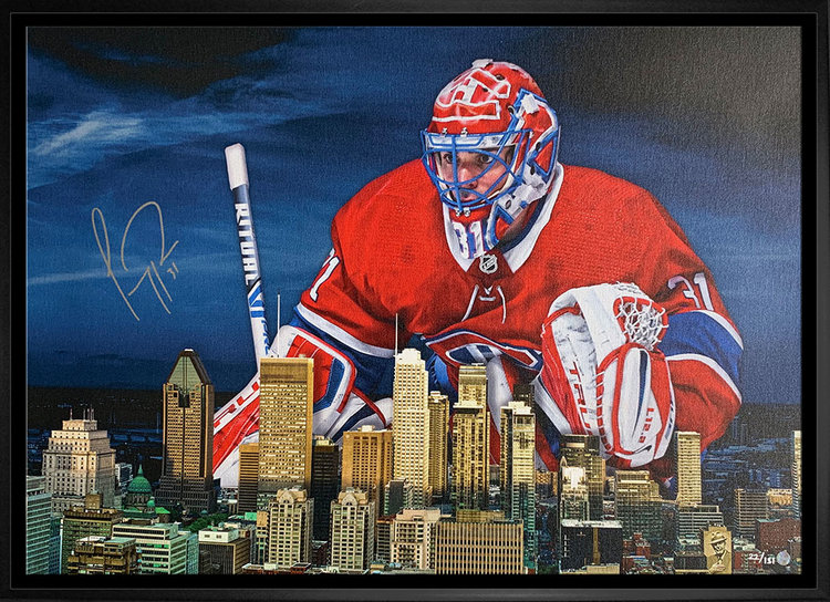 Carey Price Autographed Framed Canadiens Jersey