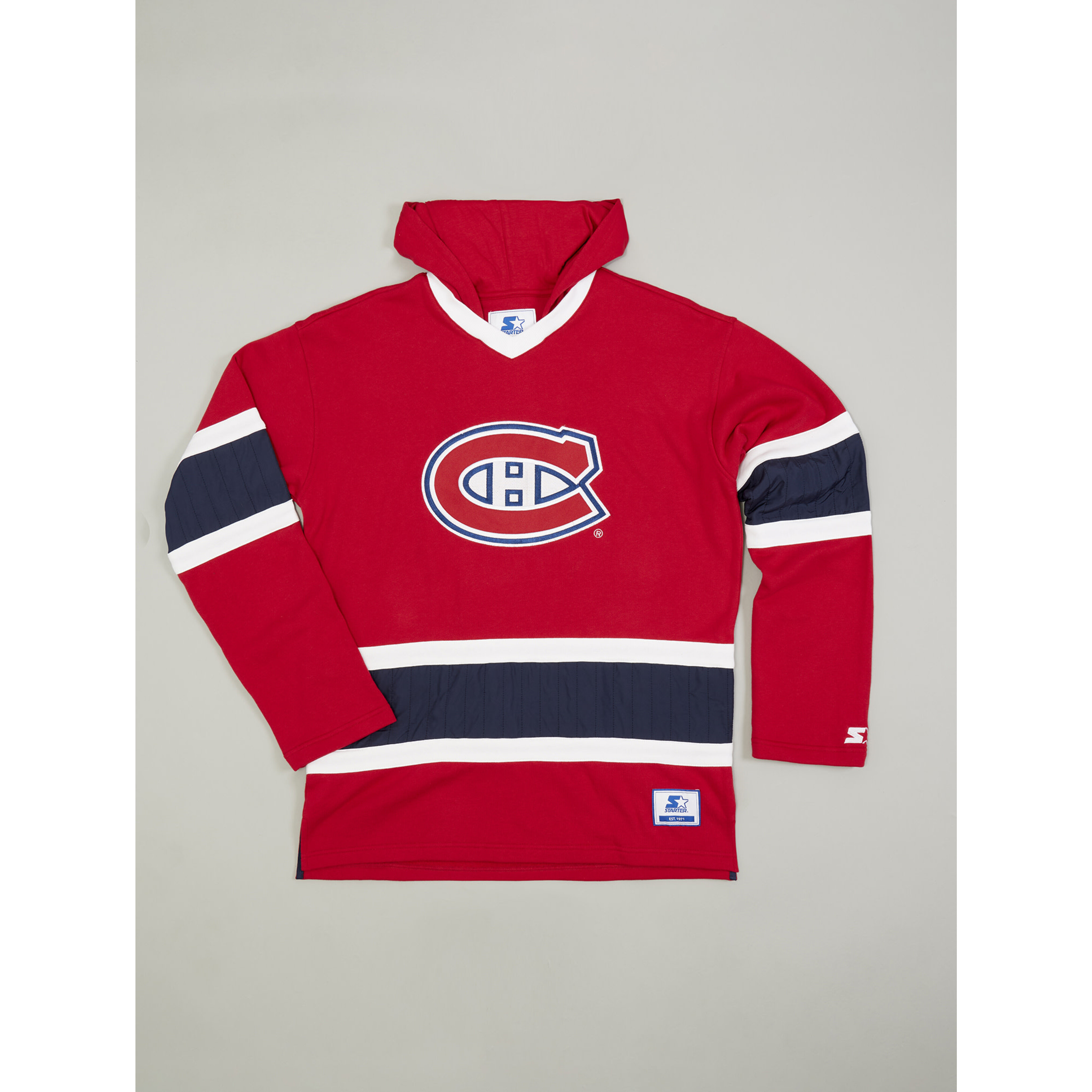 Montreal Canadiens Women's lulu Scuba Half-Zip Hoodie - Tricolore