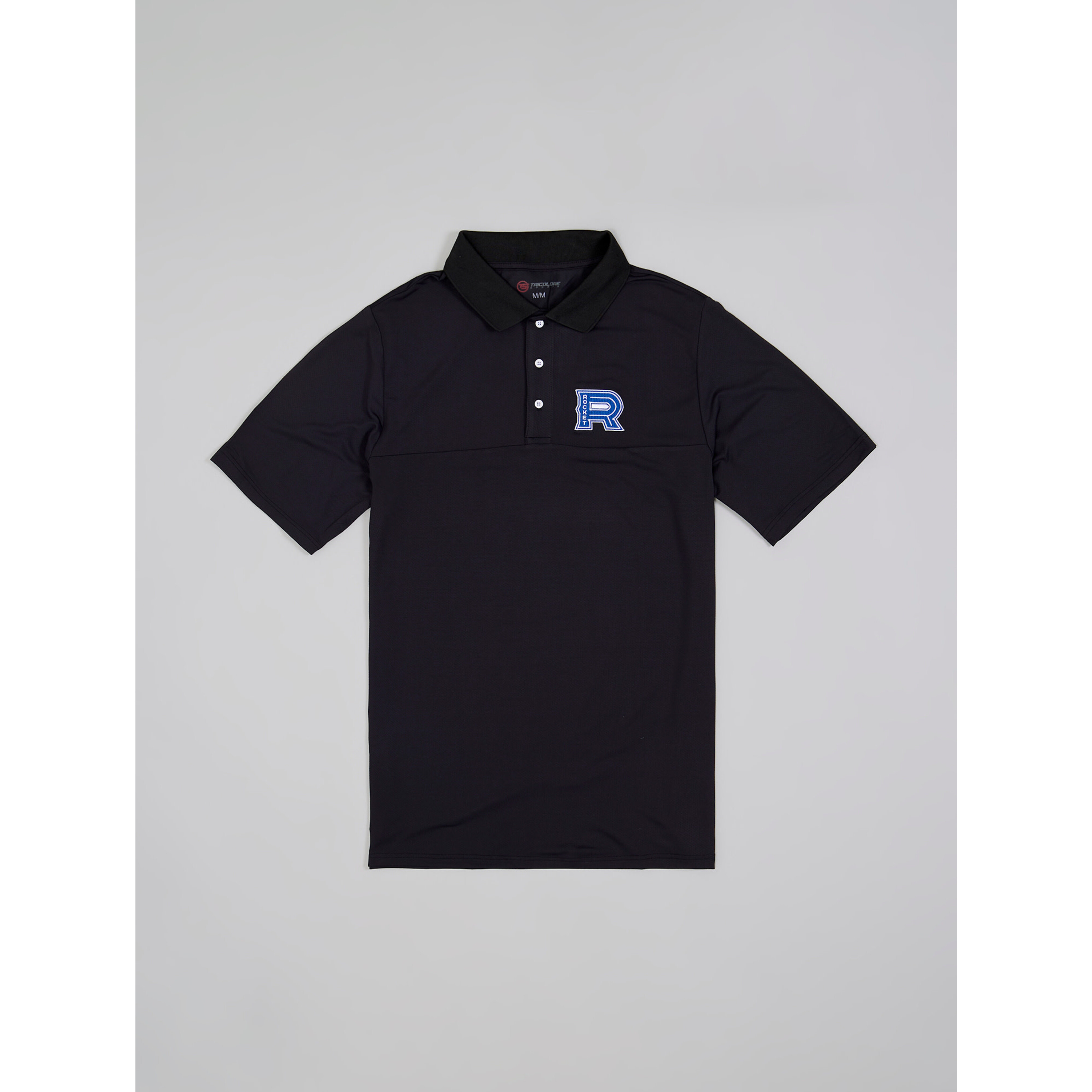 Laval Rocket Black Polo Tricolore Sports
