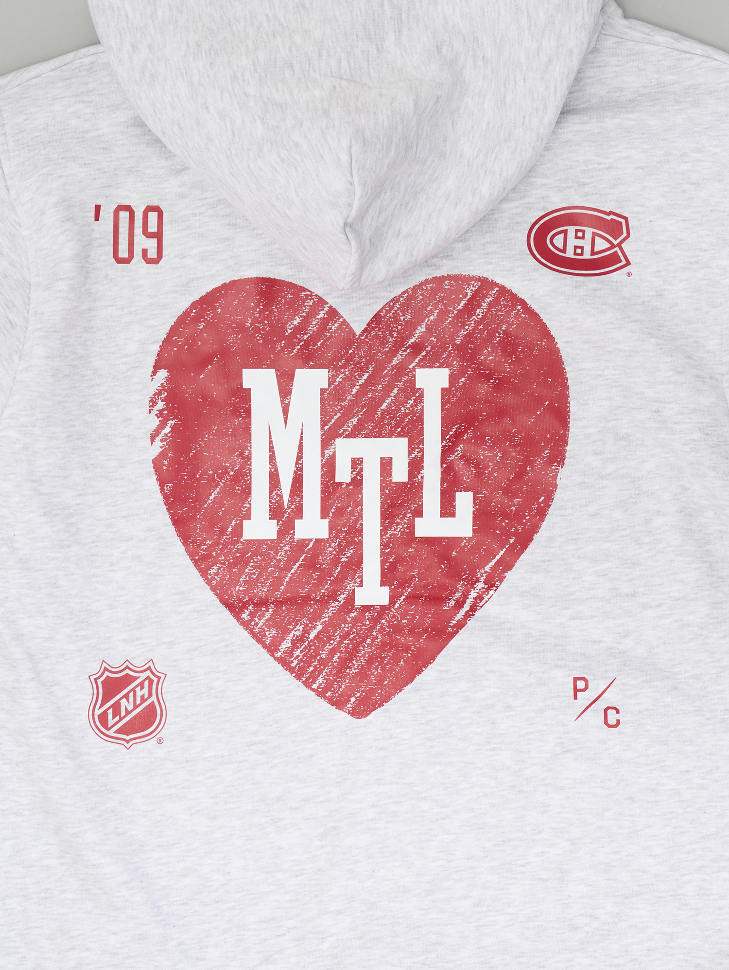 Canadiens Love In MTL Multigraphic Pullover Hoodie Tricolore Sports
