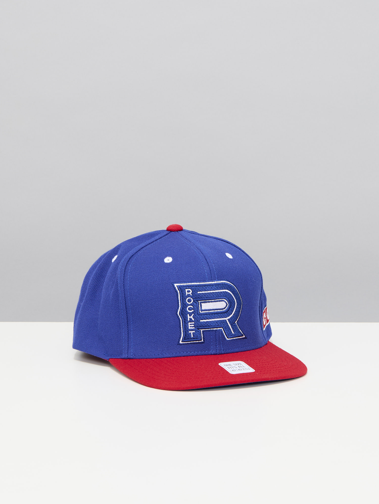 Laval Rocket Two Tone Flat Visor Snapback Cap Tricolore Sports