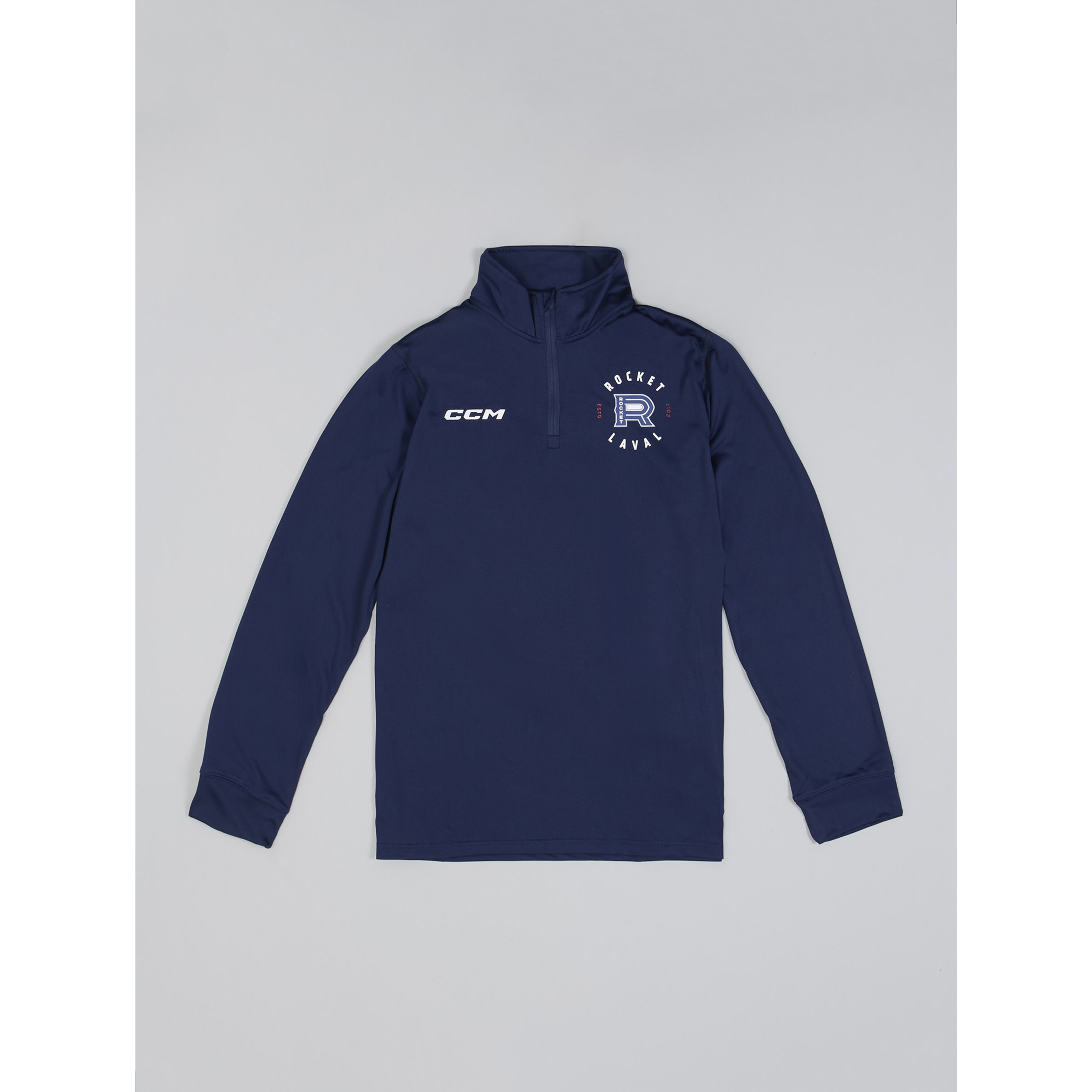 Laval Rocket 1/4 Zip Locker Room - Blue - Tricolore Sports