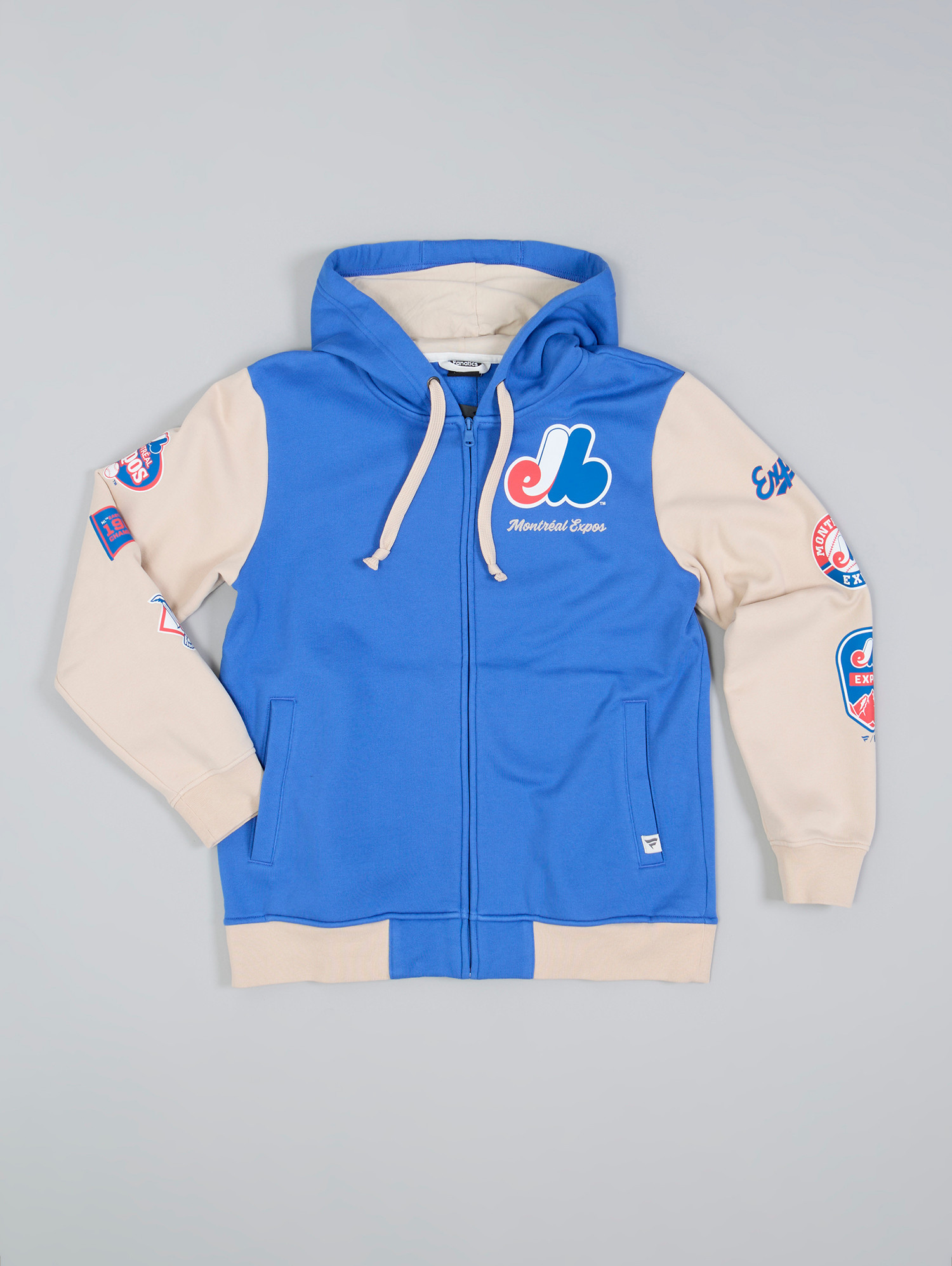 Montreal Expos Multi-Graphic Full-Zip Vest - Tricolore Sports