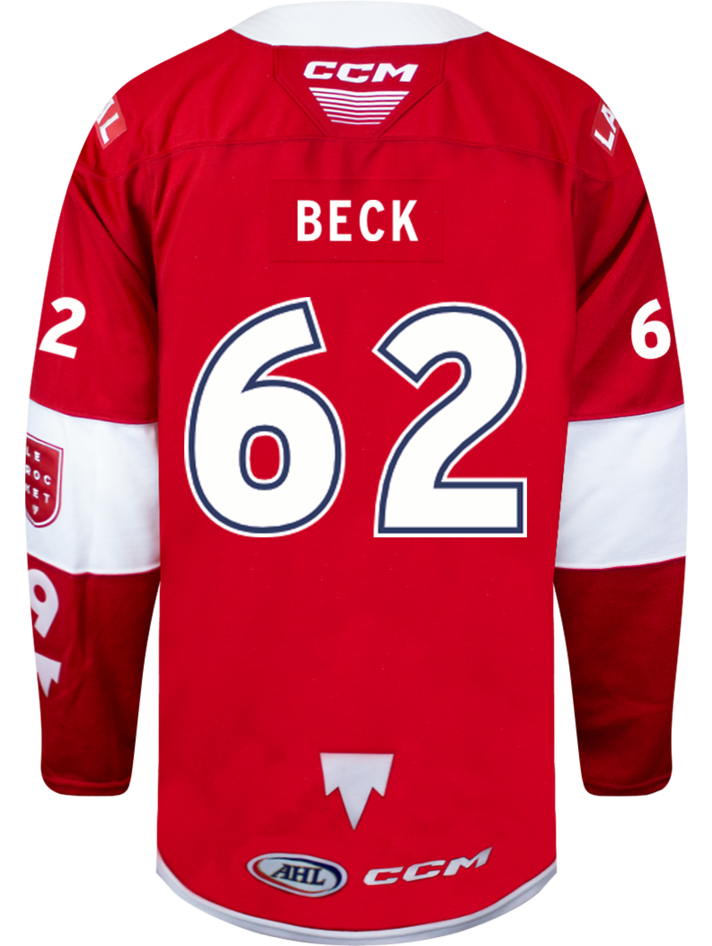 Laval Rocket Heat Sealed Quicklite Red Jersey - #63 Florian Xhekaj