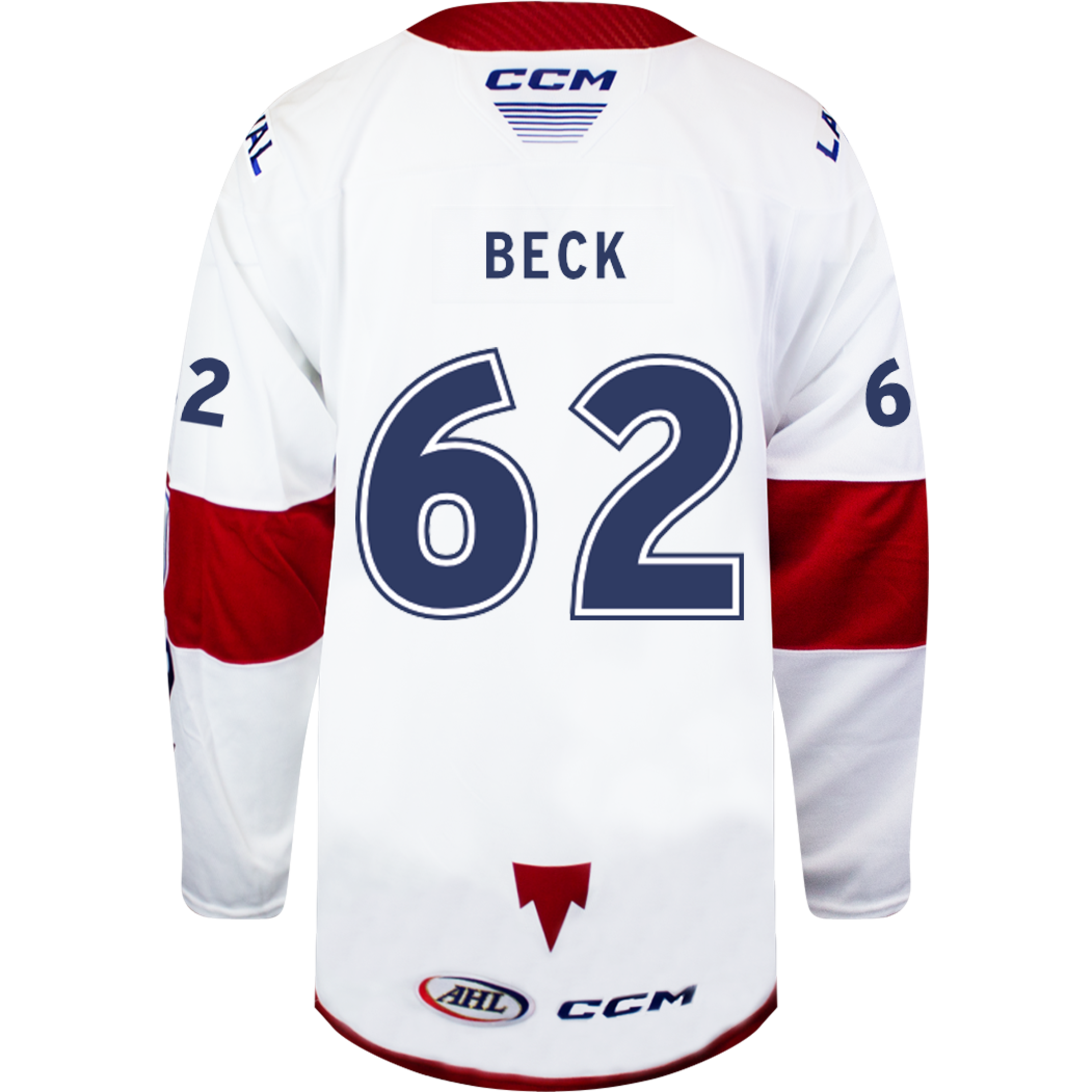 New Era Bravosユニフォーム ホワイト Laval Rocket Heat Sealed Quicklite White Jersey - #62 Owen Beck