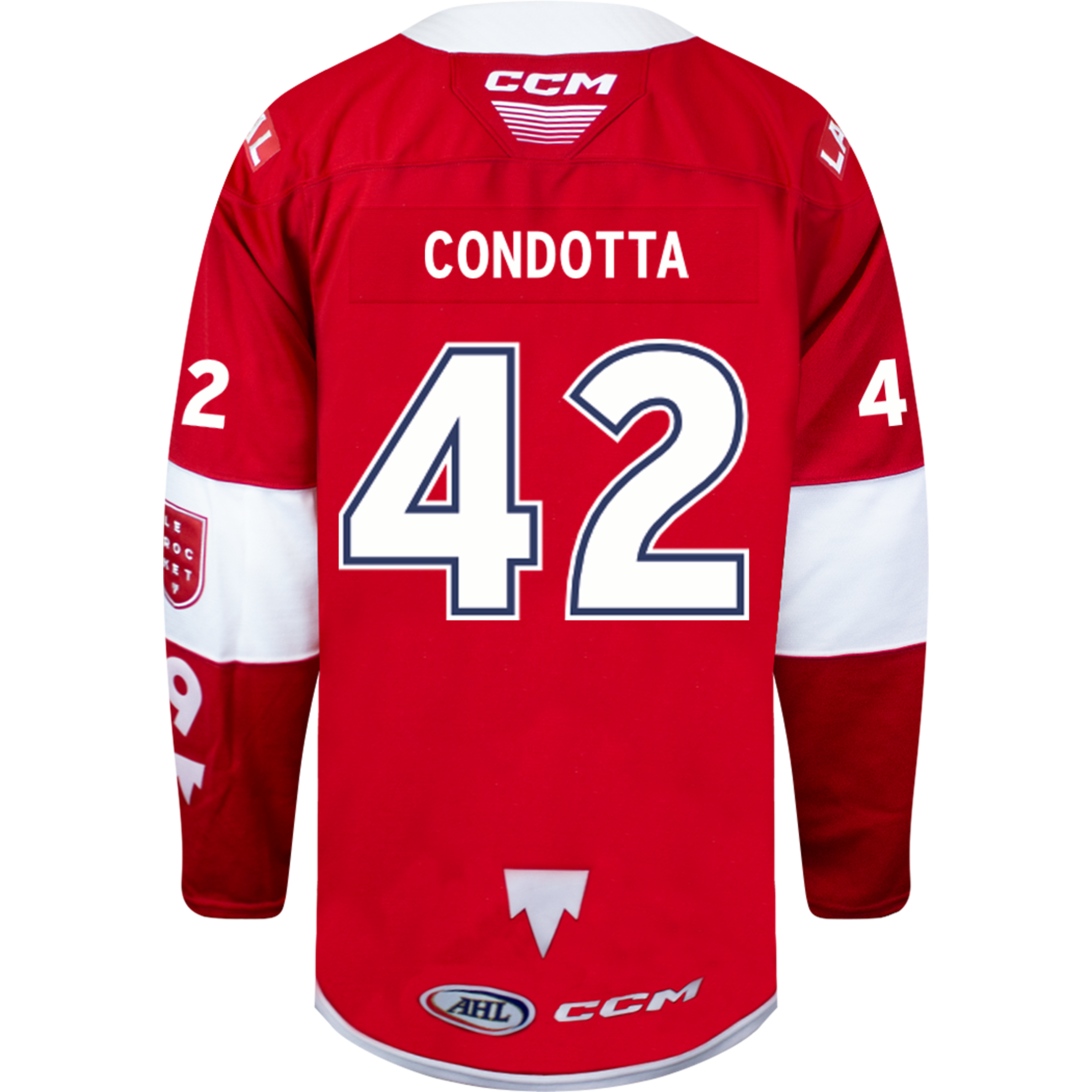 Laval Rocket Heat Sealed Quicklite Red Jersey - #42 Lucas Condotta