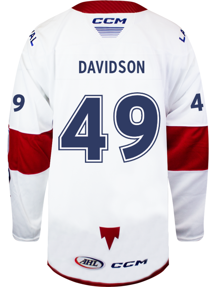 Laval Rocket Heat Sealed Quicklite White Jersey - #10 Joshua Roy