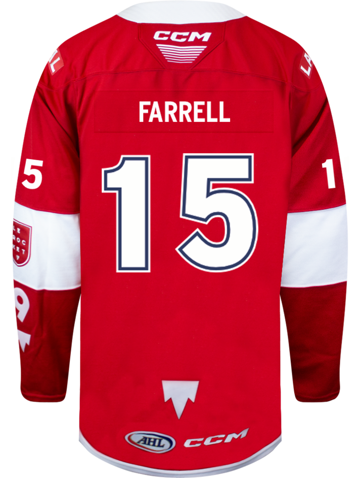 Laval Rocket Heat Sealed Quicklite Red Jersey - #63 Florian Xhekaj