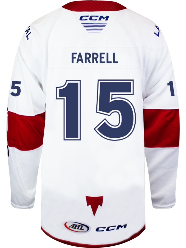 Laval Rocket Heat Sealed Quicklite White Jersey - #10 Joshua Roy