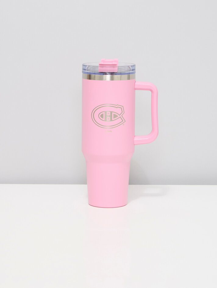 Montreal Canadiens 1000ml Tallboy Water Bottle With Black Top Lid