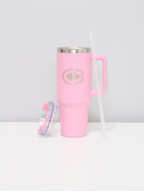 Montreal Canadiens 40 Oz Stainless Steel Travel Mug - Pink