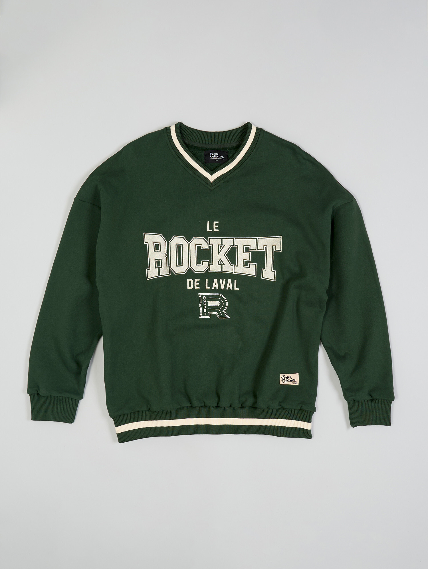 Chandails Rockets Laval Chandail v-neck rétro en vert du Rocket de Laval - Club de Hockey des ...