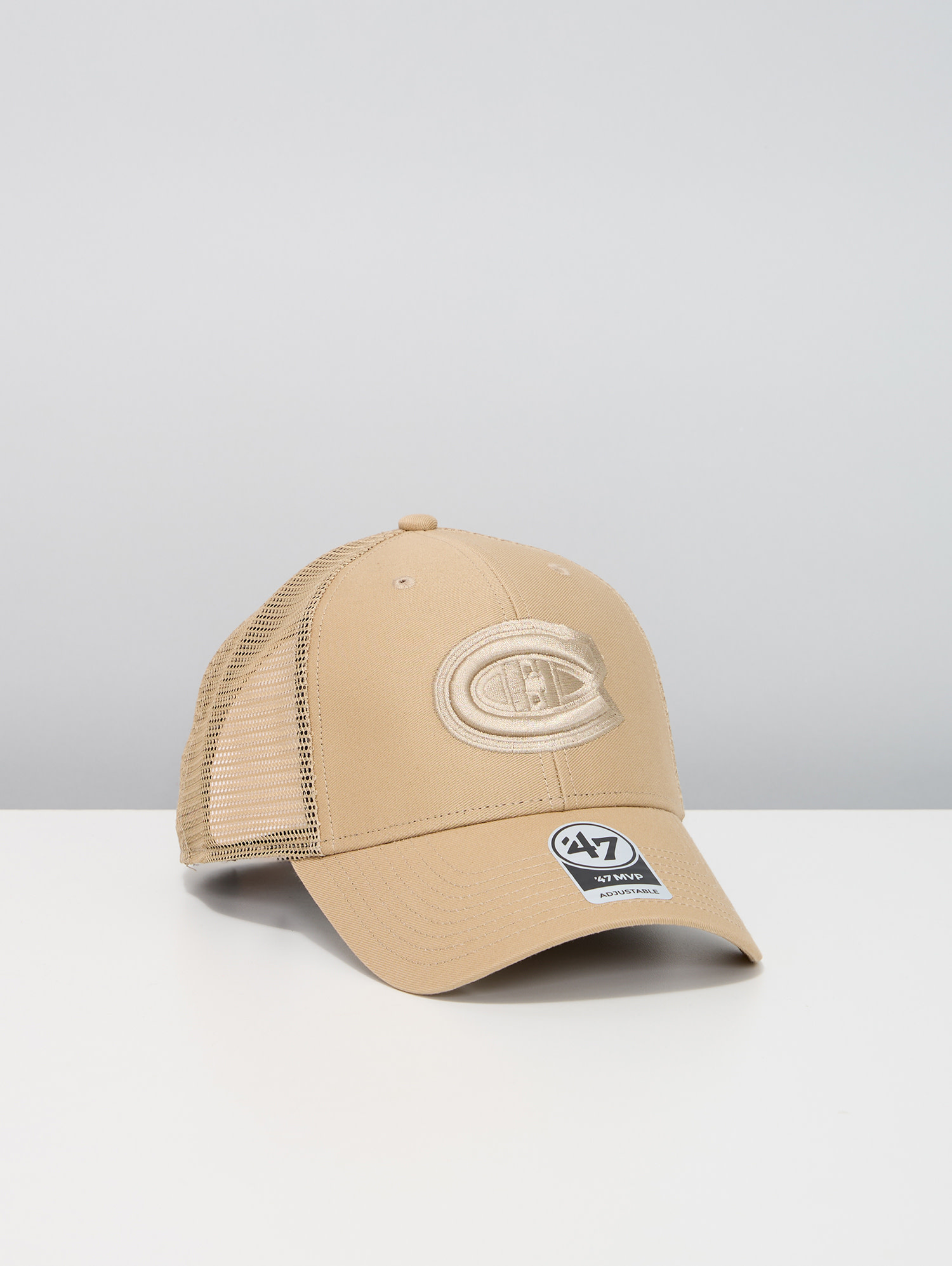 Montreal Canadiens Tonal Beige MVP Trucker Cap - Tricolore Sports
