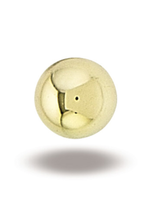 14k Yellow Gold 1.5mm Ball Threadless End