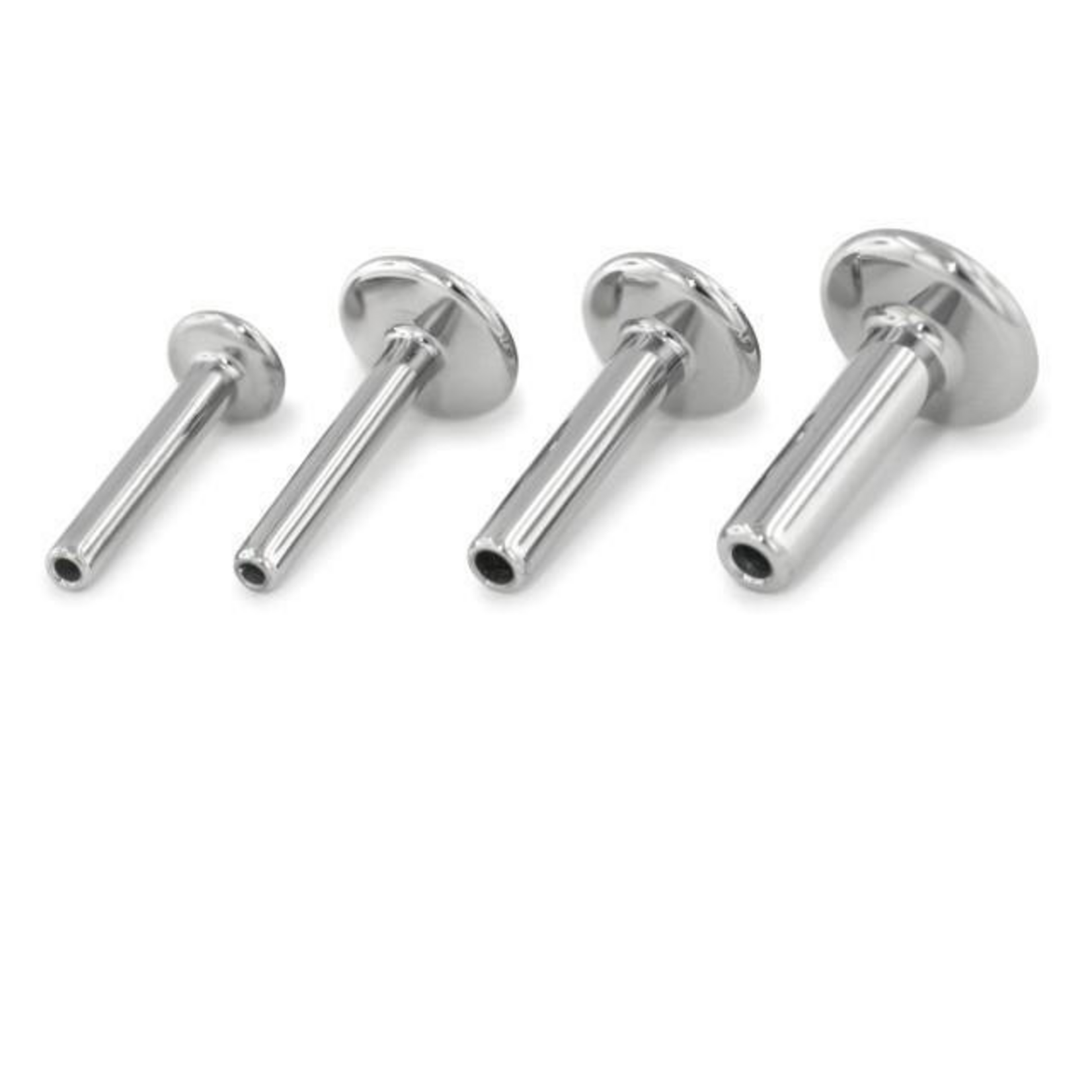 18g Titanium Threadless Flat Back Post (4mm Disk)