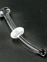 16g 5/16" Glass Curved Barbell Retainer