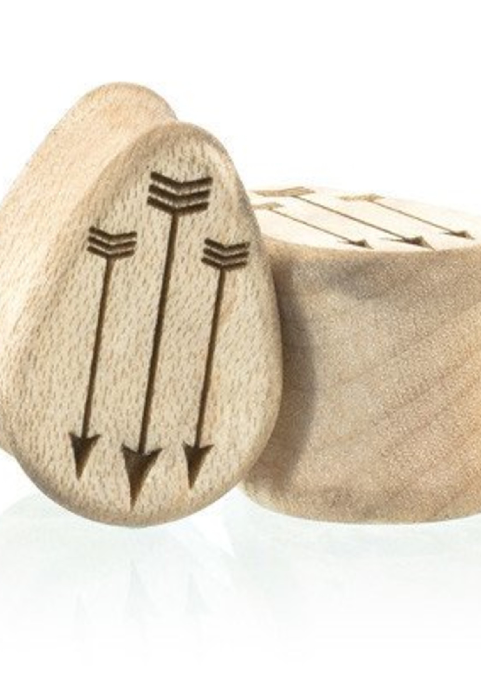7/8" Arrow Wood Teardrops