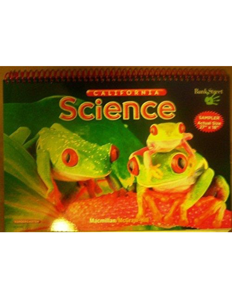 California Science Activity Flipchart Grade K Spiral-bound