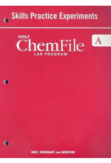 Holt ChemFile - Skills Practice Experiments A