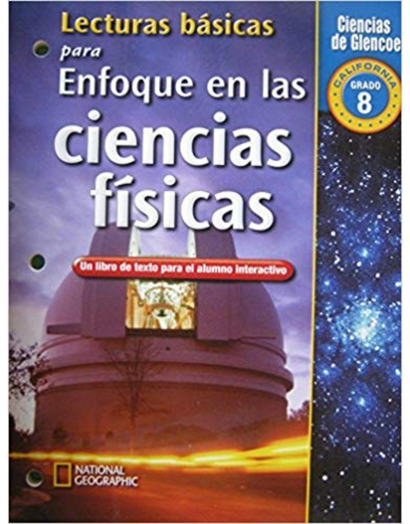 Focus of Physical Science  - CA Grade 8 (Spanish Edition)