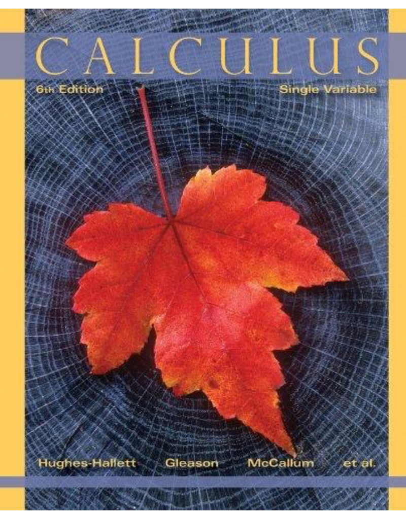 Calculus: Single Variable