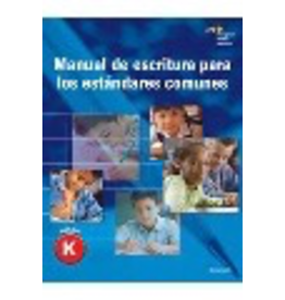 Manual de escritura para los estandares comunes - Grado K