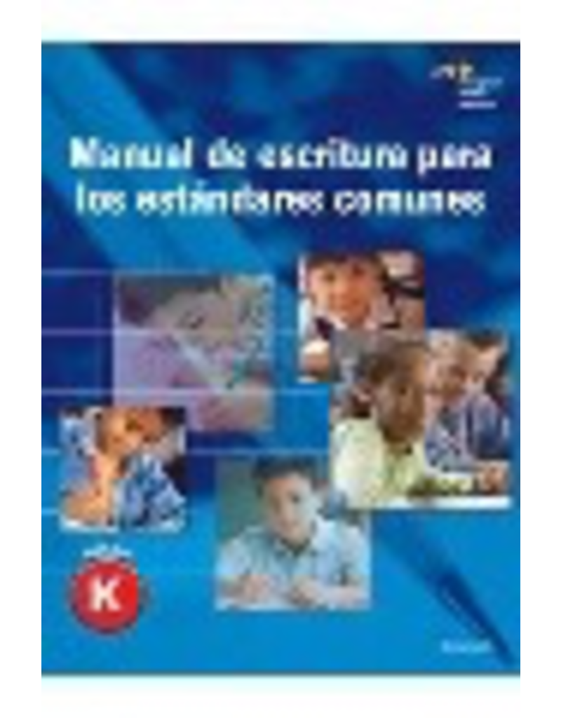 Manual de escritura para los estandares comunes - Grado K