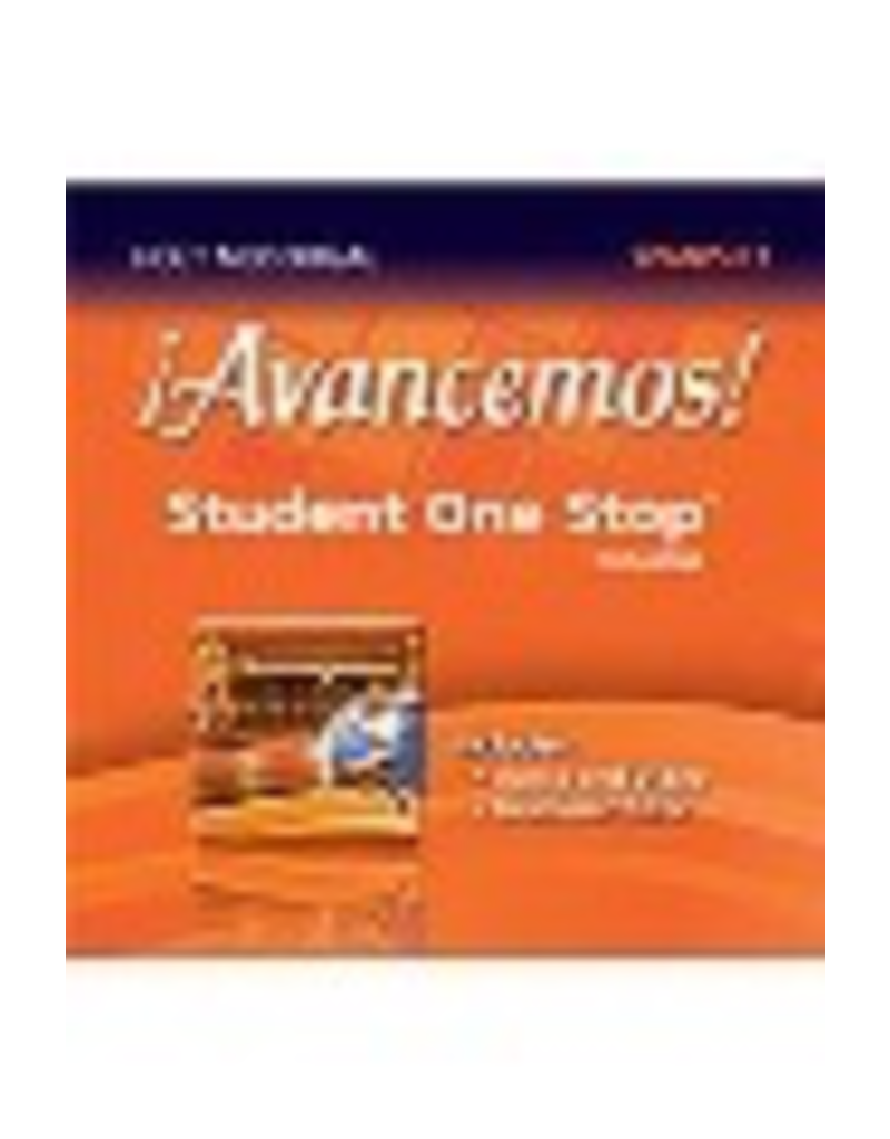 Avancemos! - Student One Stop - Spanish 1 - DVD-ROM