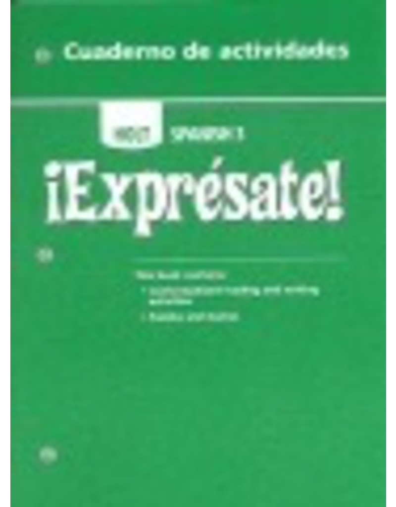 !Expresate! (Holt Spanish 3): Cuaderno De Actividades (Activity Book)