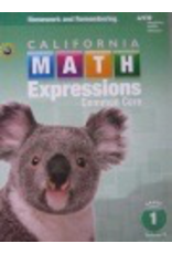 Houghton Mifflin Harcourt Math Expressions California: Homework and Remembering Workbook, Volume 2 Grade 1