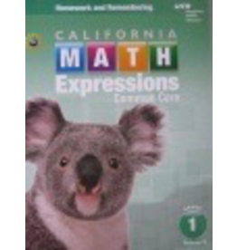 Houghton Mifflin Harcourt Math Expressions California: Homework and Remembering Workbook, Volume 2 Grade 1