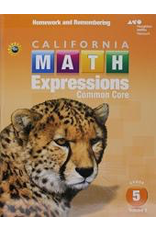 Houghton Mifflin Harcourt Math Expressions : Homework and Remembering Workbook, Volume 2 Grade 5