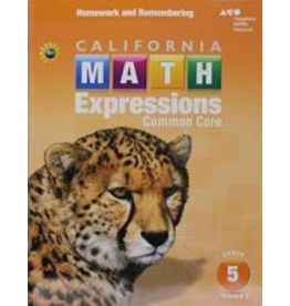 Houghton Mifflin Harcourt Math Expressions : Homework and Remembering Workbook, Volume 2 Grade 5