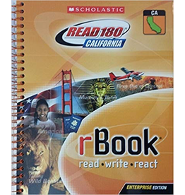 Scholastic Read 180 California rBook read write react; Stage A
