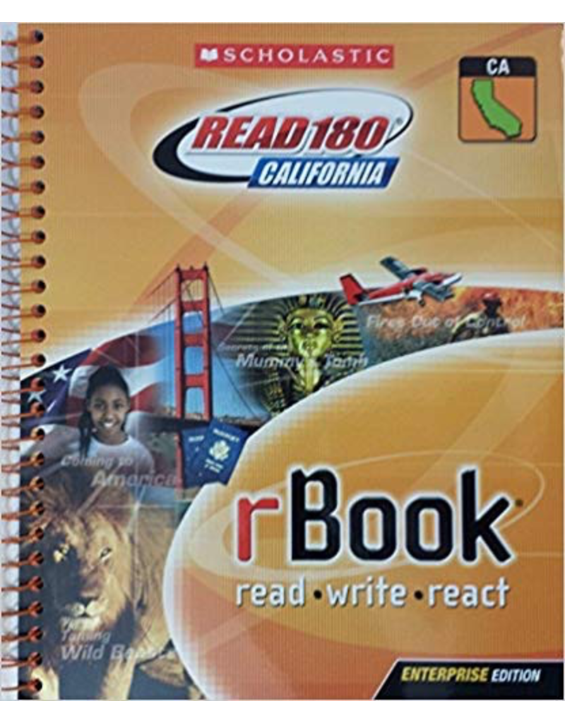 Scholastic Read 180 California rBook read write react; Stage A