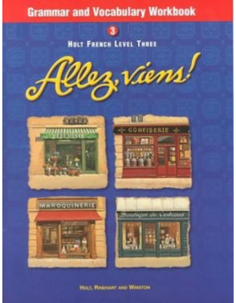 Allez, Viens! French, Level 3 - Grammar and Vocabulary Workbook